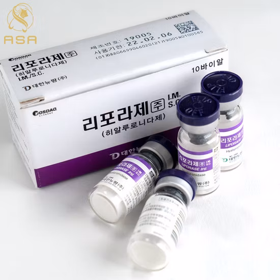 Marca Original Coreana Cuidados com a Pele Sodium Anti-Splitting Enzyme Remove Ha Ácido Hialurônico Dissolvendo Liprase Hialuronidase Agente Dissolvente Injeção